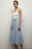 SKY BLUE CHIC ART COTTON SKIRT