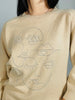 SWEET BEIGE TOP WITH ART STICHES