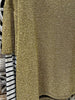 GOLD LUREX TOP WITH COTTON SLEEVES