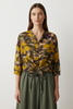 MILITARY SAFRAN FINE SHIRT WITH SILK