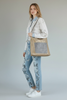 NADIA.SILVER MOONLIGHT ART LEATHER BAG