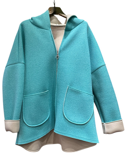 TIFANNY BLUE NEOPRENE JACKET