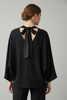 BLACK BOW BACK BLOUSE