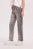 LEOPARD PRINT DENIM PANTS