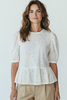 LOVELY TOP WITH 3D FLOWER CUTS