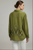 LIME COTTON ART SHIRT WITH 3D BACK DETAILS