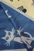 CAT LOVERS SAFRAN DOUBLE FACE SCARF