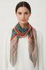 TAUPE ART SILK FOULARD
