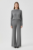 GREY KNITTED PANTS