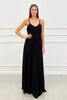 MINIMAL LONG V CUT DRESS IN MANY COLOURS