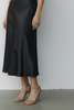 BLACK SILK TOUCH LUXURY SKIRT