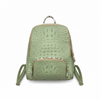 SCOPELOS. SAGE GREEN 3D LEATHER ART BACKPACK