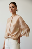 GOLD 3D FLOWERS CHIC SHIRT