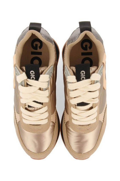 GOLD WEDGES SUPER CONFY SNEAKERS