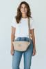 XXL nude leather belt bag