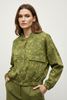 LIME FLORAL BOMBER