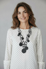 BLACK ART CYRCLES LONG NECKLACE