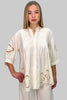 CHIC WHITE LACE CUT BLOUSE