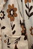 BEIGE BLAZER WITH 3D ART FLOWERS