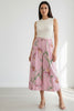 PINK FLORAL CULOTTE PANTS