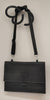 BLACK ART LEATHER MESSENGER CLUTCH SM