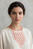 CORAL ASYMMETRICAL NECKLACE