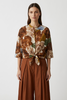 TABA FLORAL FINE SHIRT WITH SILK