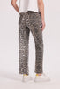 LEOPARD PRINT DENIM PANTS
