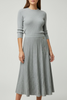 GREY FLERTY SKIRT