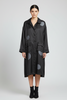BLACK POLKA DOTS ART LIGHT COAT