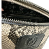 MINI. SNAKE-PRINT LEATHER BELT BAG