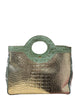 CIRCLE. SAGE GREEN 3D LEATHER ART 1 & ONLY BAG