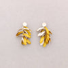 ART LEAVES EARRINGS IN MANY COLORS