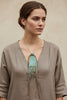 LEATHER RAIN ART NECKLACE