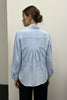 SKY BLUE COTTON ART SHIRT WITH 3D BACK DETAILS