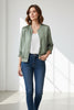 OLIVE SILK TOUCH BOMBER