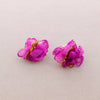 STRONG PINK FLOWER EARRINGS