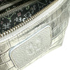 MINI. SILVER 3D LEATHER BELT BAG