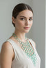 GREEN TROPICAL ASYMMETRICAL NECKLACE