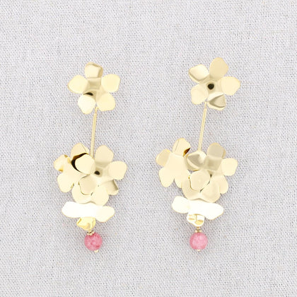 FLOWER STONE EARRINGS