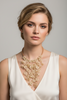 BEIGE FLOWER CHOKER