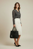 DARLING. BLACK 3D LEATHER BAG