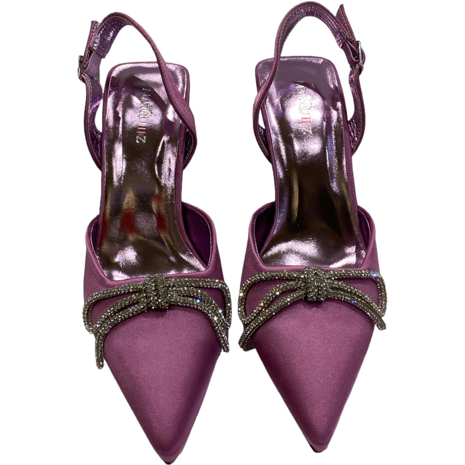 Lilac elegant bow shoes
