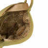 Alice. Avocado and gold shoulder bag and backpack