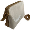 XL white mermaid and gold leather double box
