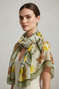Butterflies and flowers art scarf