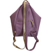 Niovi. Lilac art stones leather backpack