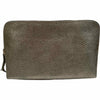 Box XL. Silver leather messenger bag