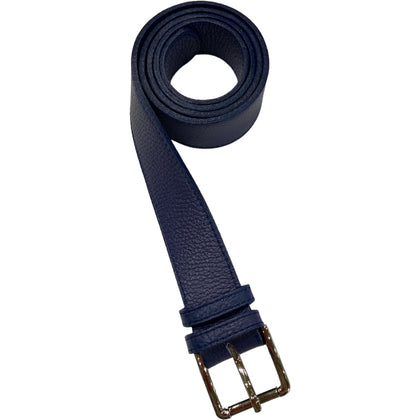 Carouzou dark blue leather belt