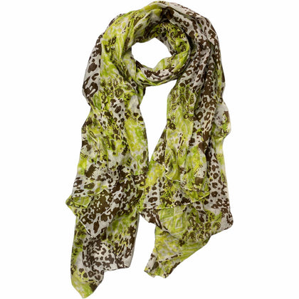 Miss Sparrow Yellow and Black Animal Print Warm Scarf. – lusciousscarves